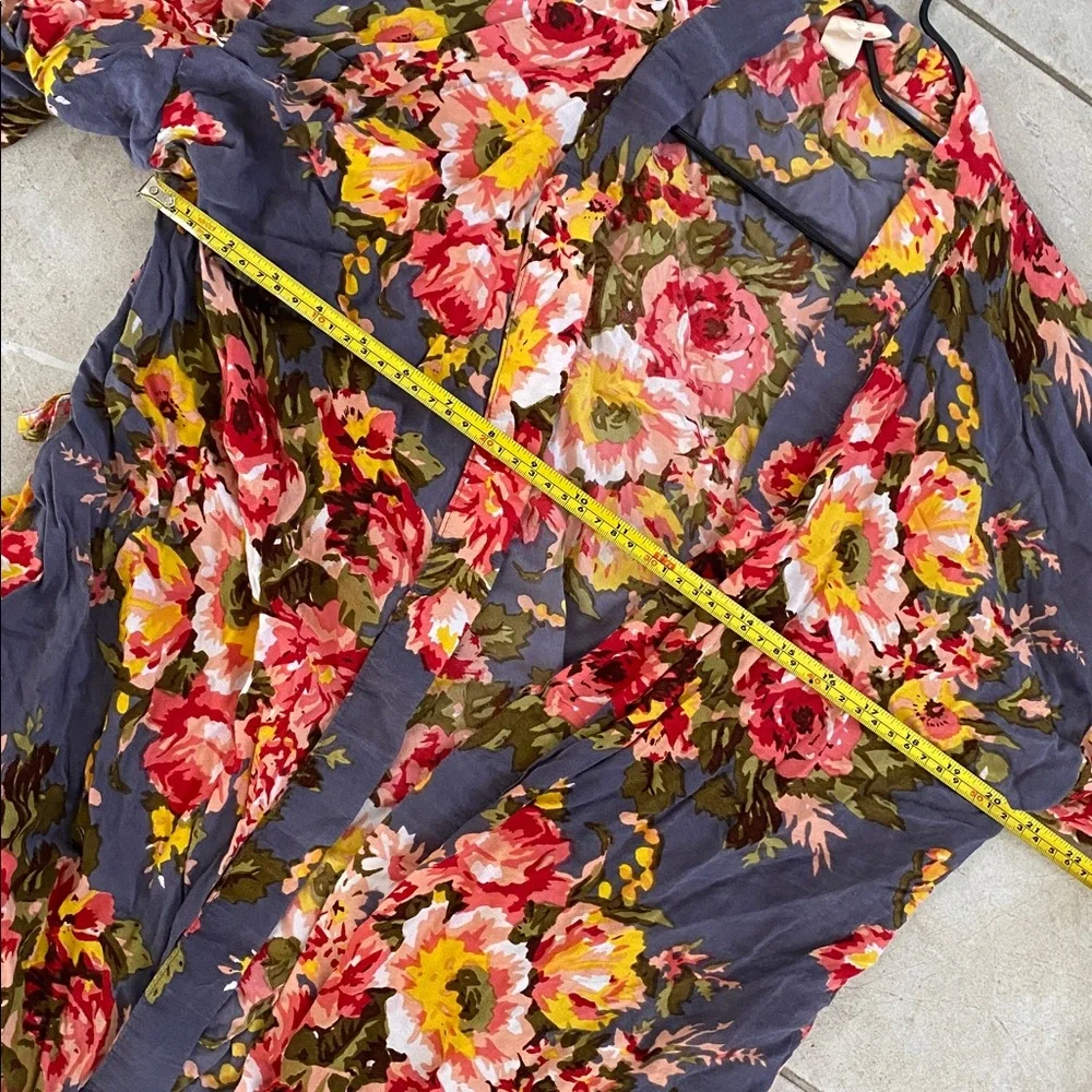 Handmade With Love Colorful Floral Robe Pockets - Picture 4 of 8